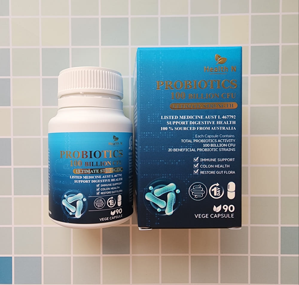 호주 헬스엔 HEALTH N 프로바이오틱스 1000억균 (락토바실러스 14종 & 비피도박테리움 6종 함유) Probiotics 100 Billion CFU 90캡슐