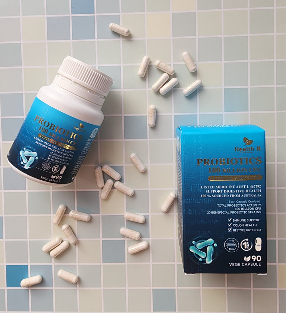 호주 헬스엔 HEALTH N 프로바이오틱스 1000억균 (락토바실러스 14종 & 비피도박테리움 6종 함유) Probiotics 100 Billion CFU 90캡슐