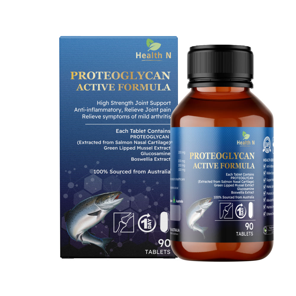호주 헬스엔 HEALTH N 프로테오글리칸 200 연어코 연골 Proteoglycan 90정