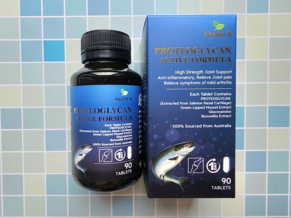 호주 헬스엔 HEALTH N 프로테오글리칸 200 연어코 연골 Proteoglycan 90정