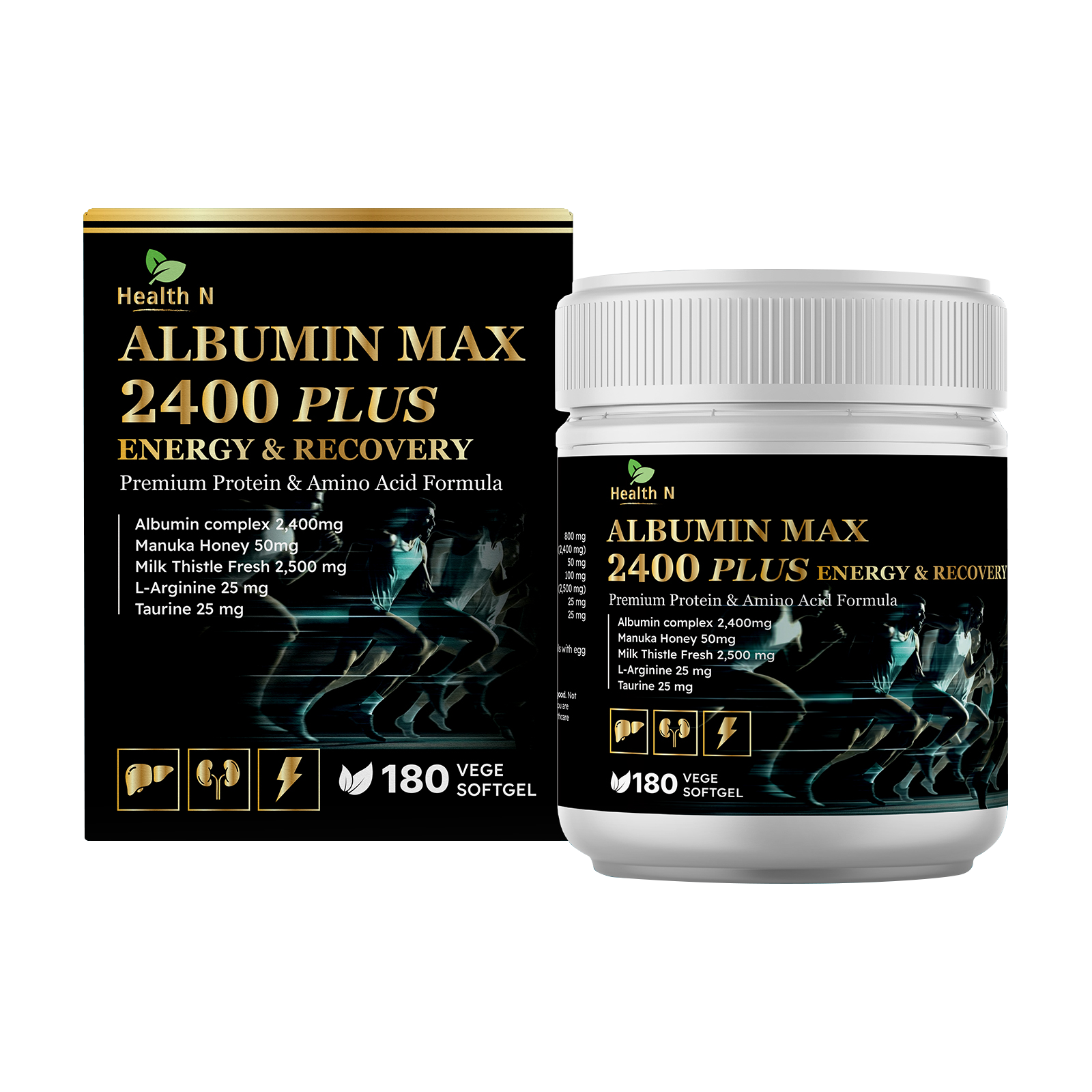호주 헬스엔 HEALTHN 알부민 맥스 2400 플러스 Albumin Max 2400 PLUS 180캡슐