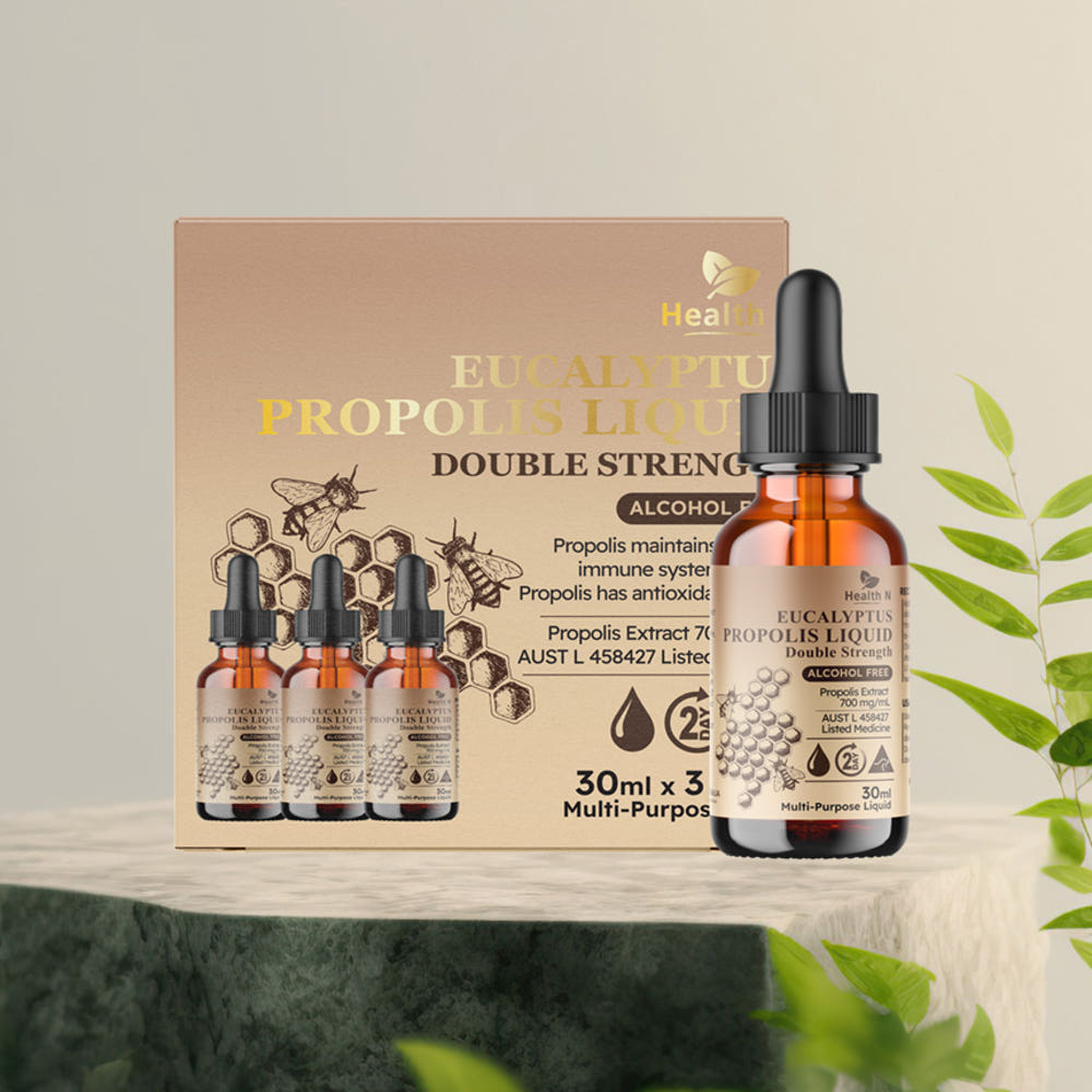호주 헬스엔 HEALTH N 유칼립투스 프로폴리스 액상(원액) 더블Eucalyptus Propolis Liquid Double Strength 30ml X 3통 (1세트)