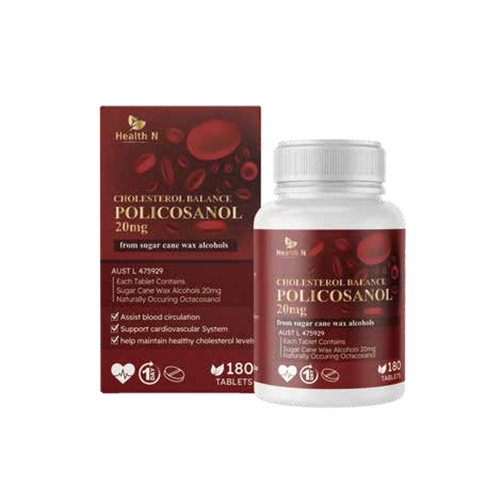 호주 헬스엔 HEALTH N 폴리코사놀 POLICOSANOL 20mg 180정(6개월분)
