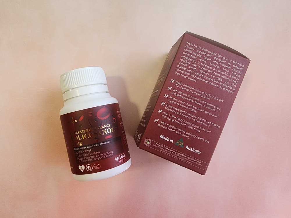 호주 헬스엔 HEALTH N 폴리코사놀 POLICOSANOL 20mg 180정(6개월분)