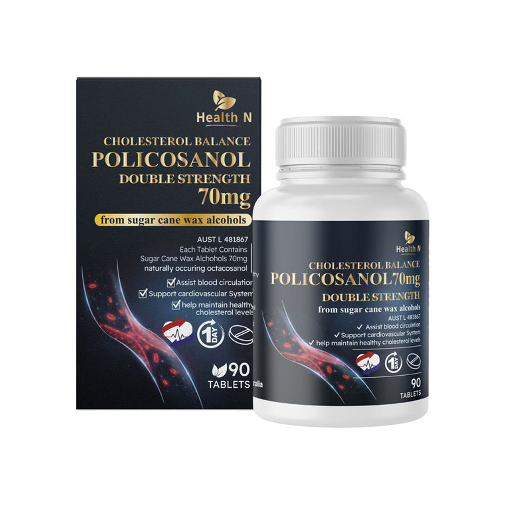 호주 헬스엔 HEALTH N 폴리코사놀 더블 스트렝스 POLICOSANOL Double Strength 70mg 90정(3개월분)