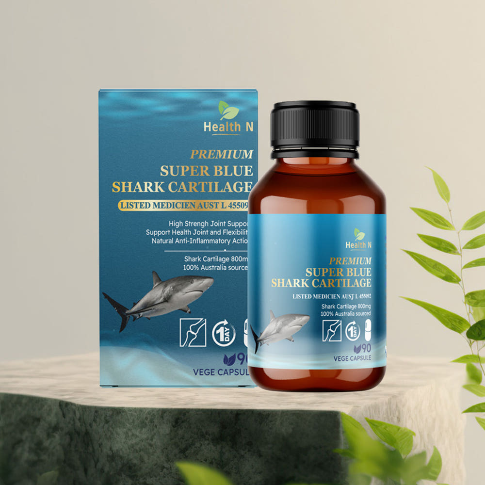 호주 헬스엔 HEALTH N 프리미엄 슈퍼 청상어 연골 콘드로이친 Premium Super Blue Shark Cartilage Chondroitin 90캡슐