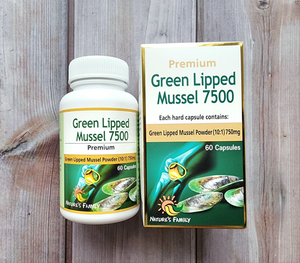 Nature's Family 네이쳐스 패밀리 프리미엄 초록홍합 7500mg 60캡슐 × 3통